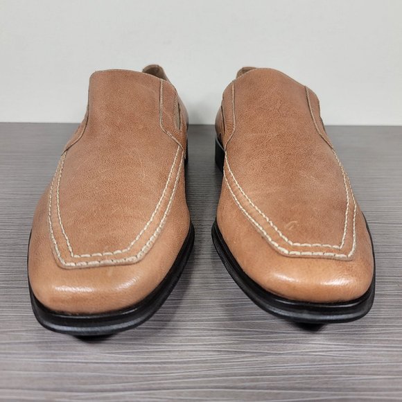 Bruno Magli Raging Slip On Loafers,Tan Leather 7 W - Picture 2 of 12
